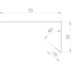 Hot Keraplast Alavesipelti Pural 70x35mm, 3.0m, harmaa