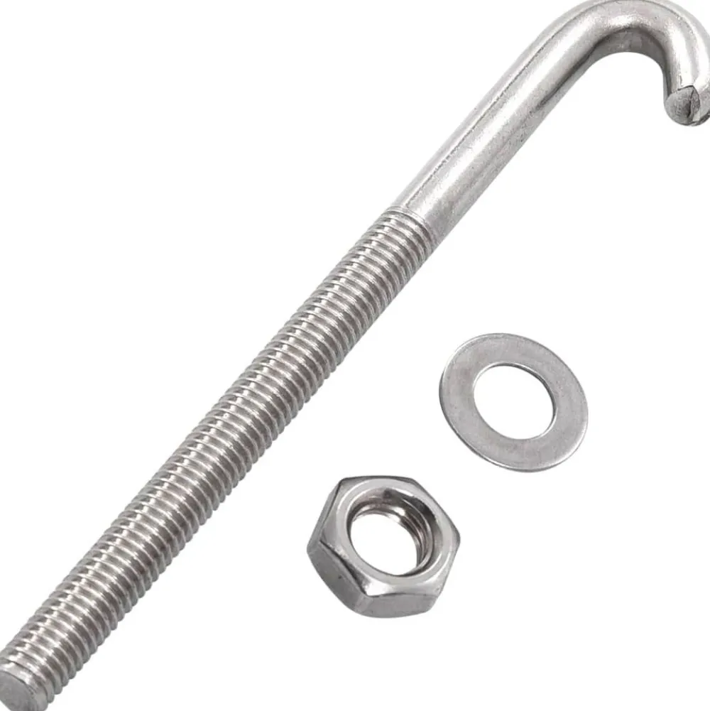 Online FinePRICE Ankkuroitu J-pultti mutteri ja aluslevy M8x120mm 25kpl