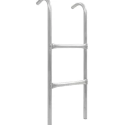 Outlet FinePRICE 2-askelmaiset trampoliinin tikkaat, teräs, hopea, 82,5 cm