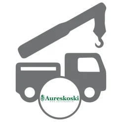 Aureskoski toimitus perille kuorman purku nosturilla