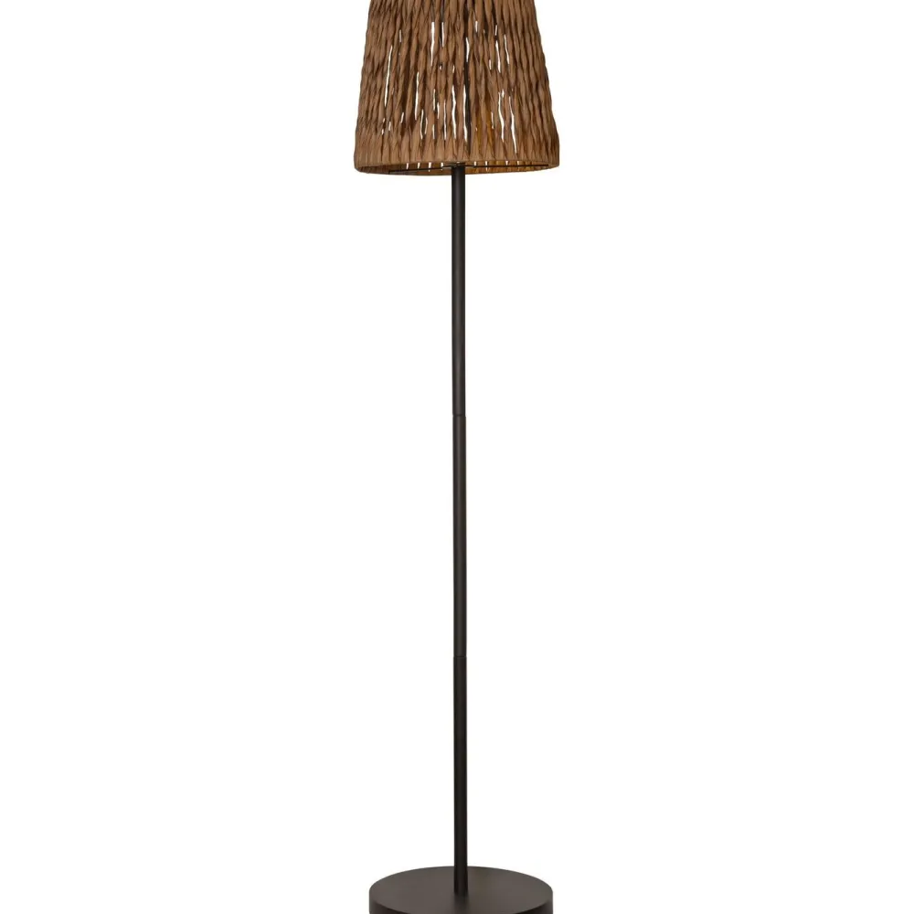 Star Trading Aurinkokennolattiavalaisin Cesta, 102cm, musta/ruskea