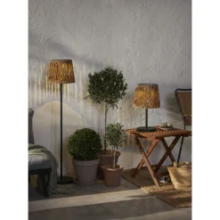 Star Trading Aurinkokennolattiavalaisin Cesta, 102cm, musta/ruskea