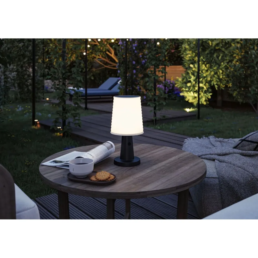 Online Paulmann Aurinkokennopöytävalaisin Ilanga 30cm IP44 2700K 125lm USB antrasiitti