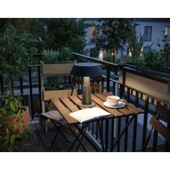Clearance Paulmann Aurinkokennopöytävalaisin Soala 30.6cm 2700K 165lm 2.1W USB antrasiitti