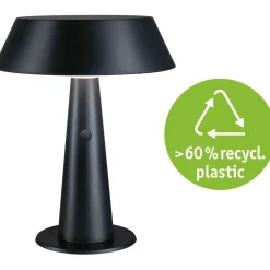 Clearance Paulmann Aurinkokennopöytävalaisin Soala 30.6cm 2700K 165lm 2.1W USB antrasiitti