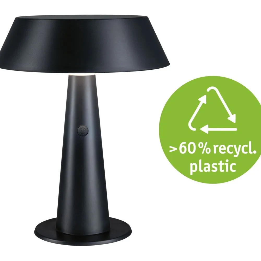 Clearance Paulmann Aurinkokennopöytävalaisin Soala 30.6cm 2700K 165lm 2.1W USB antrasiitti