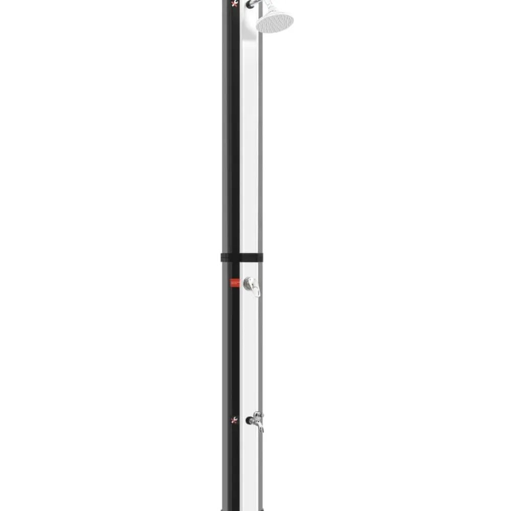 New FinePRICE Aurinkolämmitteinen ulkosuihku, suihkupää ja hana 35 l