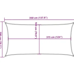 Online FinePRICE Aurinkopurje, 160 g/m² HDPE, eri värejä ja kokoja (16419)