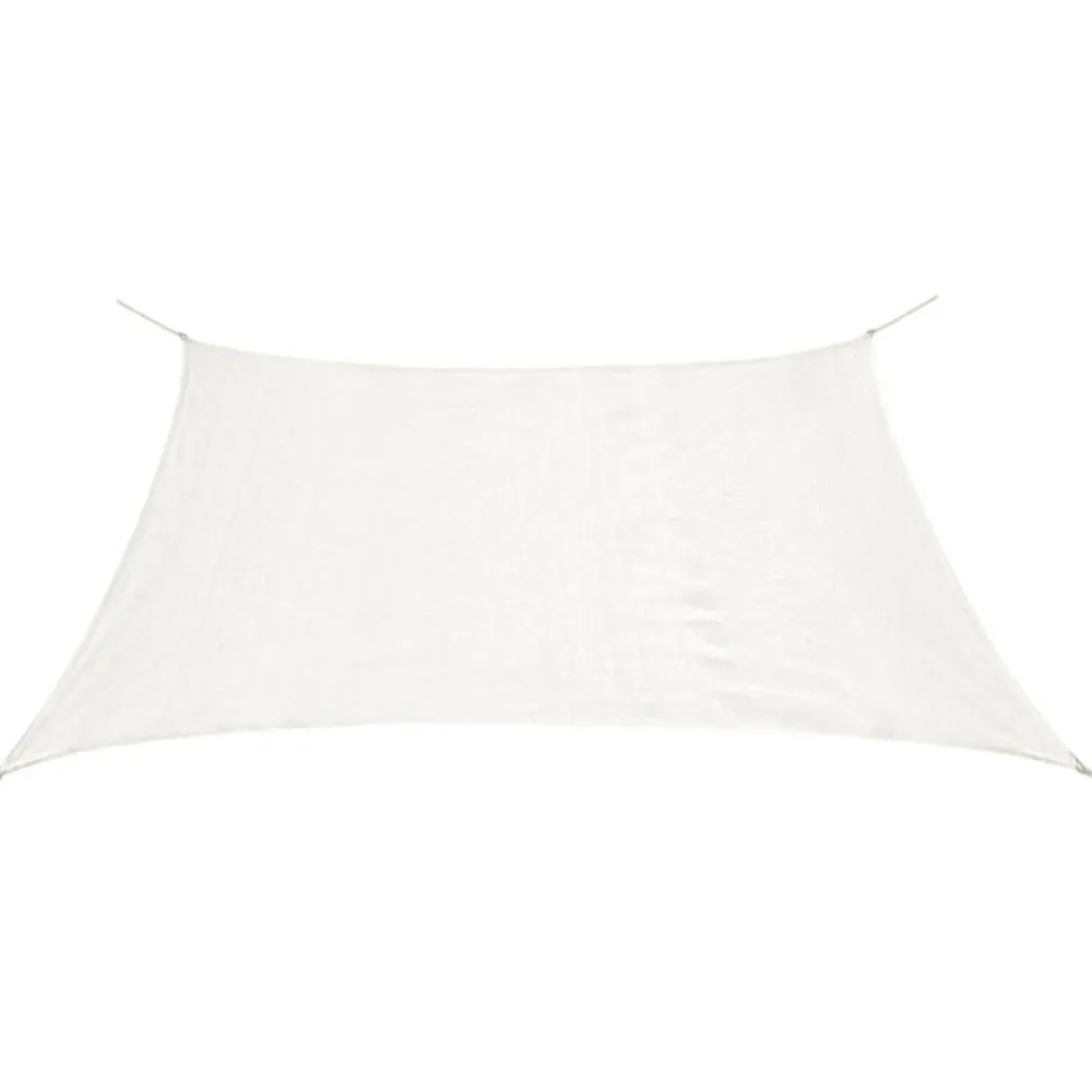 Outlet FinePRICE Aurinkopurje HDPE neliönmuotoinen 2x2 m valkoinen