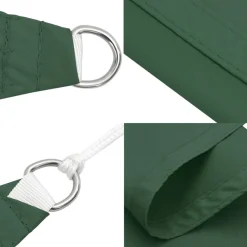 Hot FinePRICE Aurinkopurje Oxford-kangas suorakaide 2x5 m tummanvihreä (35479)