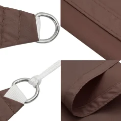 Discount FinePRICE Aurinkopurje Oxford-kangas suorakaide 5x8 m ruskea (35826)