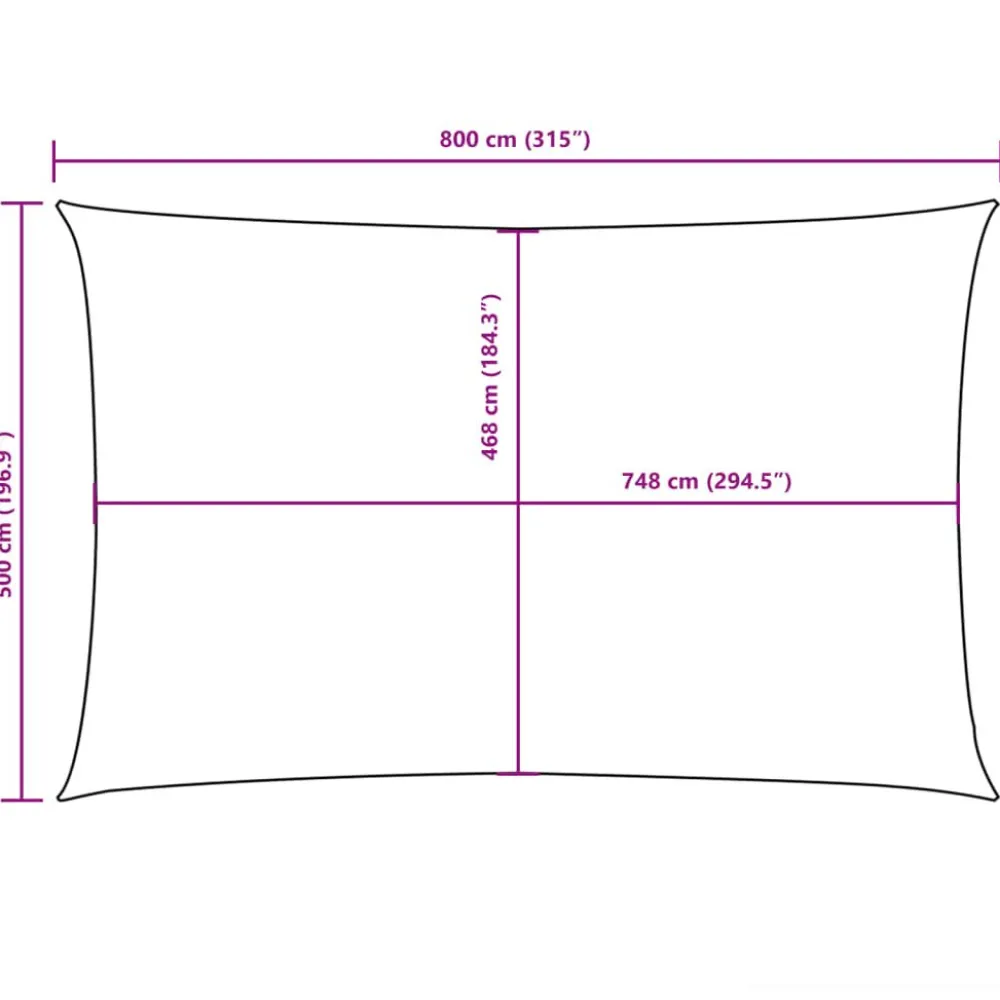 Discount FinePRICE Aurinkopurje Oxford-kangas suorakaide 5x8 m ruskea (35826)