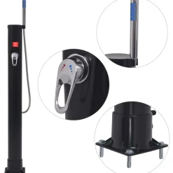 Sale FinePRICE Aurinkosuihku 8 l pvc teräs