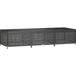 Hot FinePRICE Aurinkotuolin suojus 12 purjerengasta 200x65x35/60 cm PE