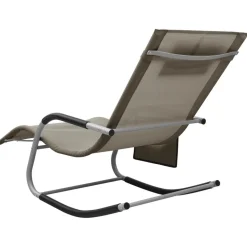 Sale FinePRICE Aurinkotuoli textilene kerma/harmaa