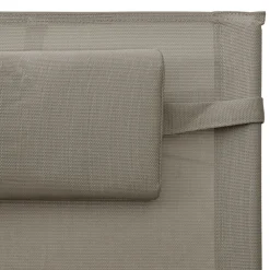 Sale FinePRICE Aurinkotuoli textilene kerma/harmaa