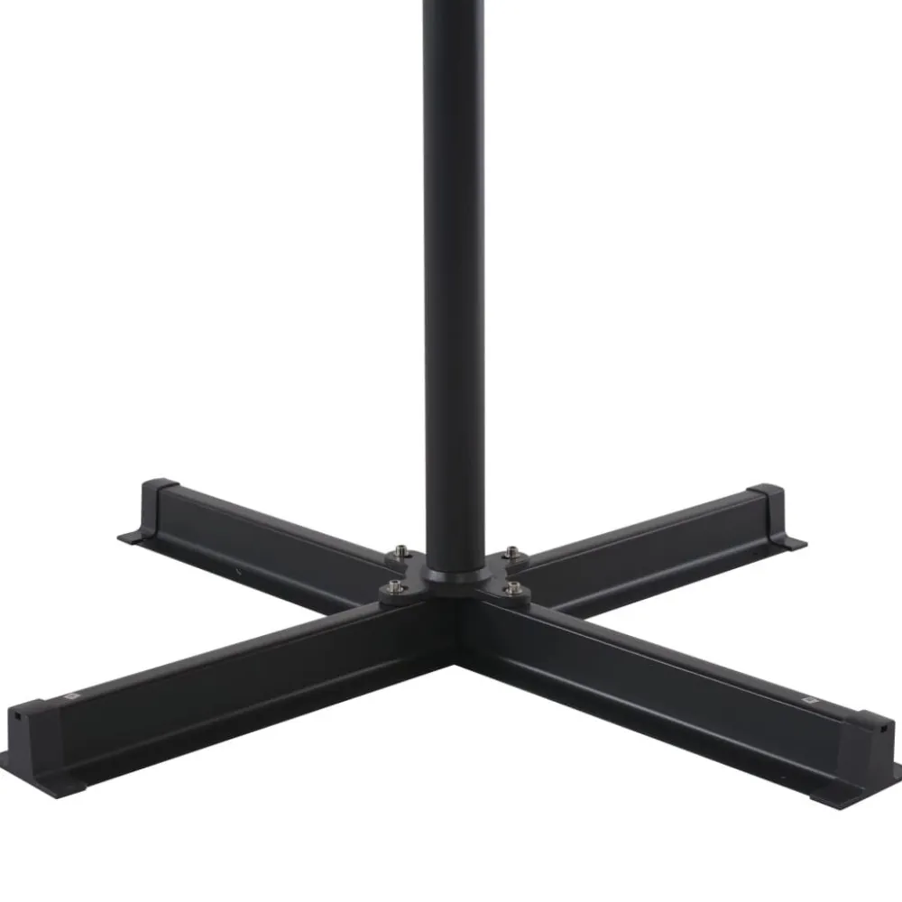 New FinePRICE Aurinkovarjo alumiinitanko 500 cm antrasiitti