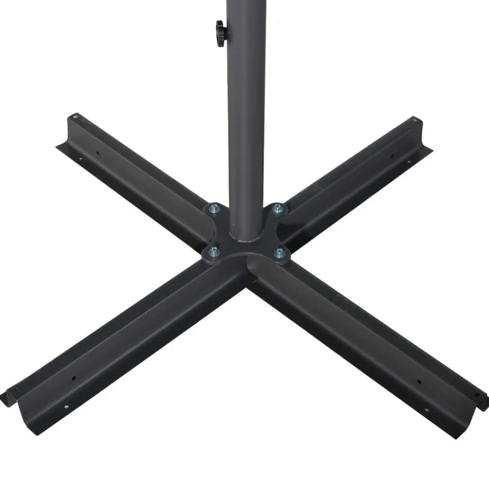 New FinePRICE Aurinkovarjo alumiinitanko 500 cm antrasiitti