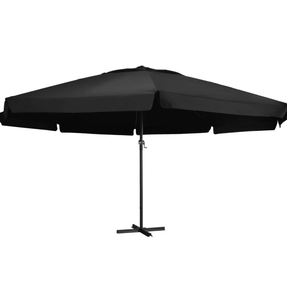 New FinePRICE Aurinkovarjo alumiinitanko 500 cm antrasiitti