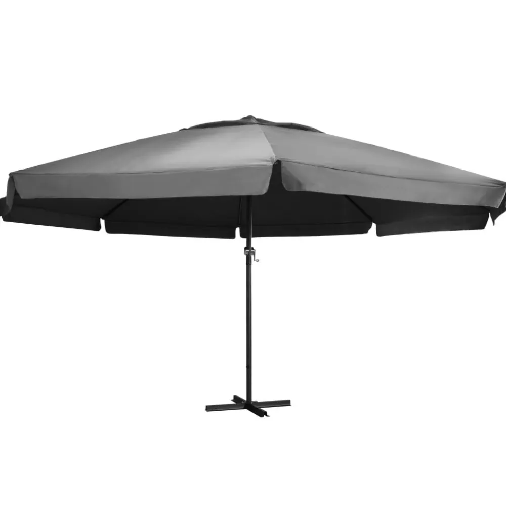New FinePRICE Aurinkovarjo alumiinitanko 500 cm antrasiitti