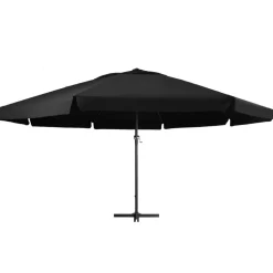 New FinePRICE Aurinkovarjo alumiinitanko 500 cm antrasiitti