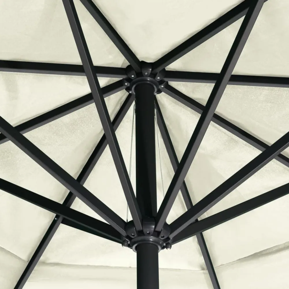 New FinePRICE Aurinkovarjo alumiinitanko 500 cm antrasiitti