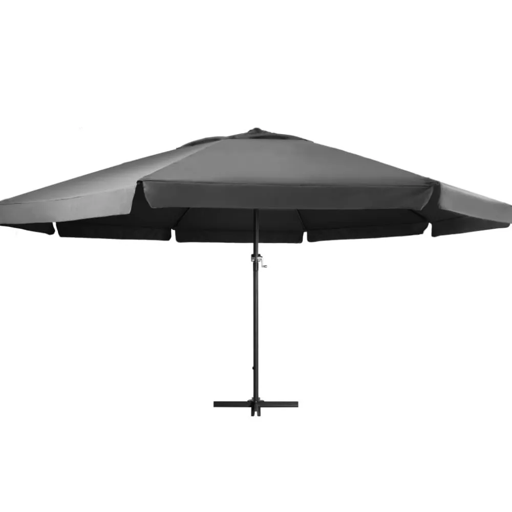 New FinePRICE Aurinkovarjo alumiinitanko 500 cm antrasiitti