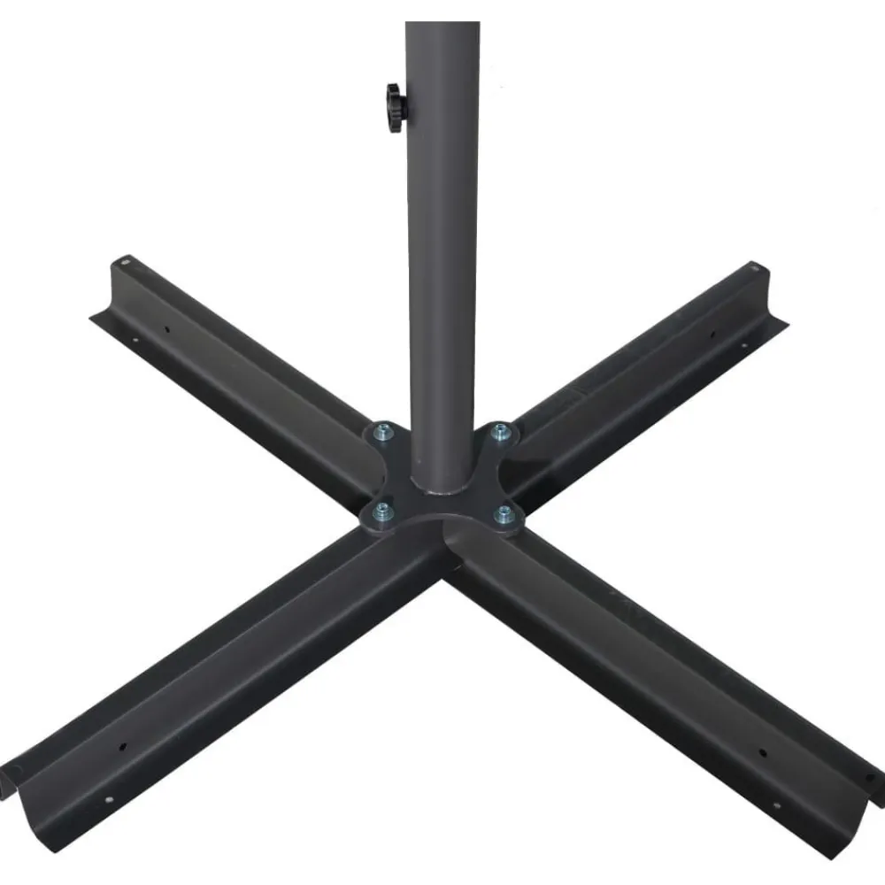 Outlet FinePRICE Aurinkovarjo alumiinitanko 500 cm musta