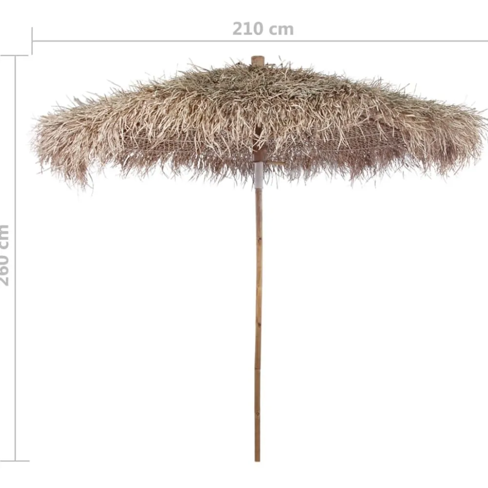 Hot FinePRICE Aurinkovarjo bambu/banaanipuun lehdet 210 cm