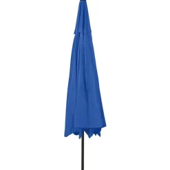 Clearance FinePRICE Aurinkovarjo LED-valot ja metallitanko 400 cm antrasiitti