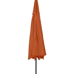 Clearance FinePRICE Aurinkovarjo LED-valot ja metallitanko 400 cm antrasiitti