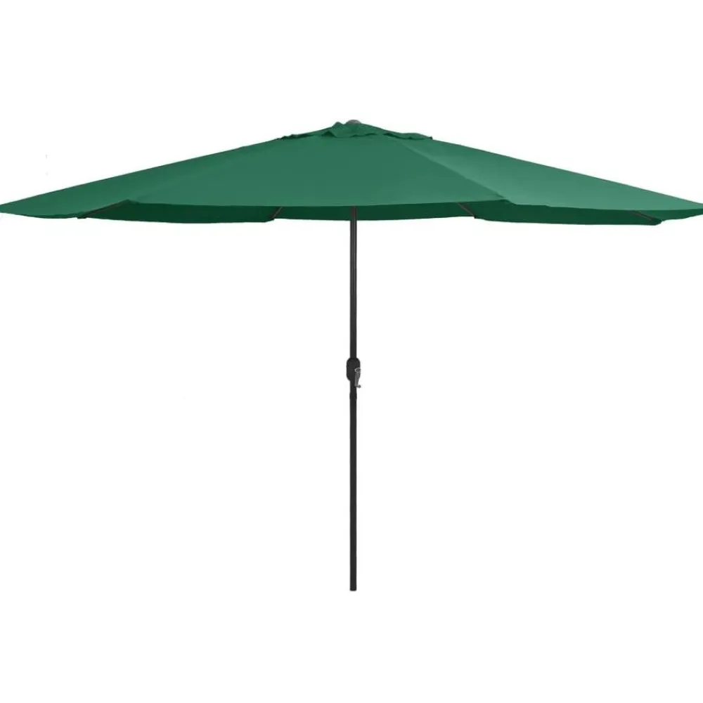 Outlet FinePRICE Aurinkovarjo metallirunko 400 cm vihreä