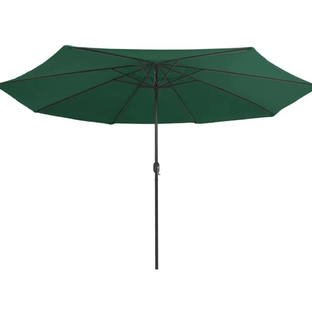 Outlet FinePRICE Aurinkovarjo metallirunko 400 cm vihreä