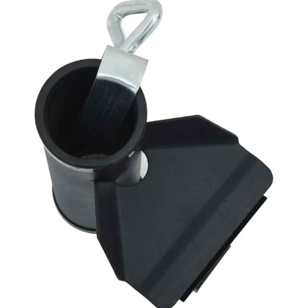 Clearance FinePRICE Aurinkovarjon kiinnikkeet parvekkeelle 2 kpl 25-38 mm teräs (03383)