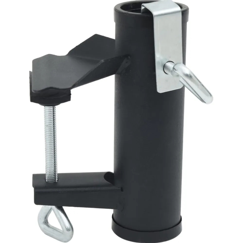 Clearance FinePRICE Aurinkovarjon kiinnikkeet parvekkeelle 2 kpl 25-38 mm teräs (03383)