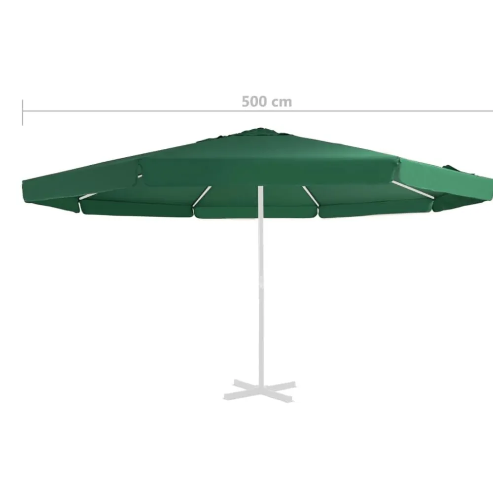 Sale FinePRICE Aurinkovarjon vaihtokangas musta 500 cm (12544)