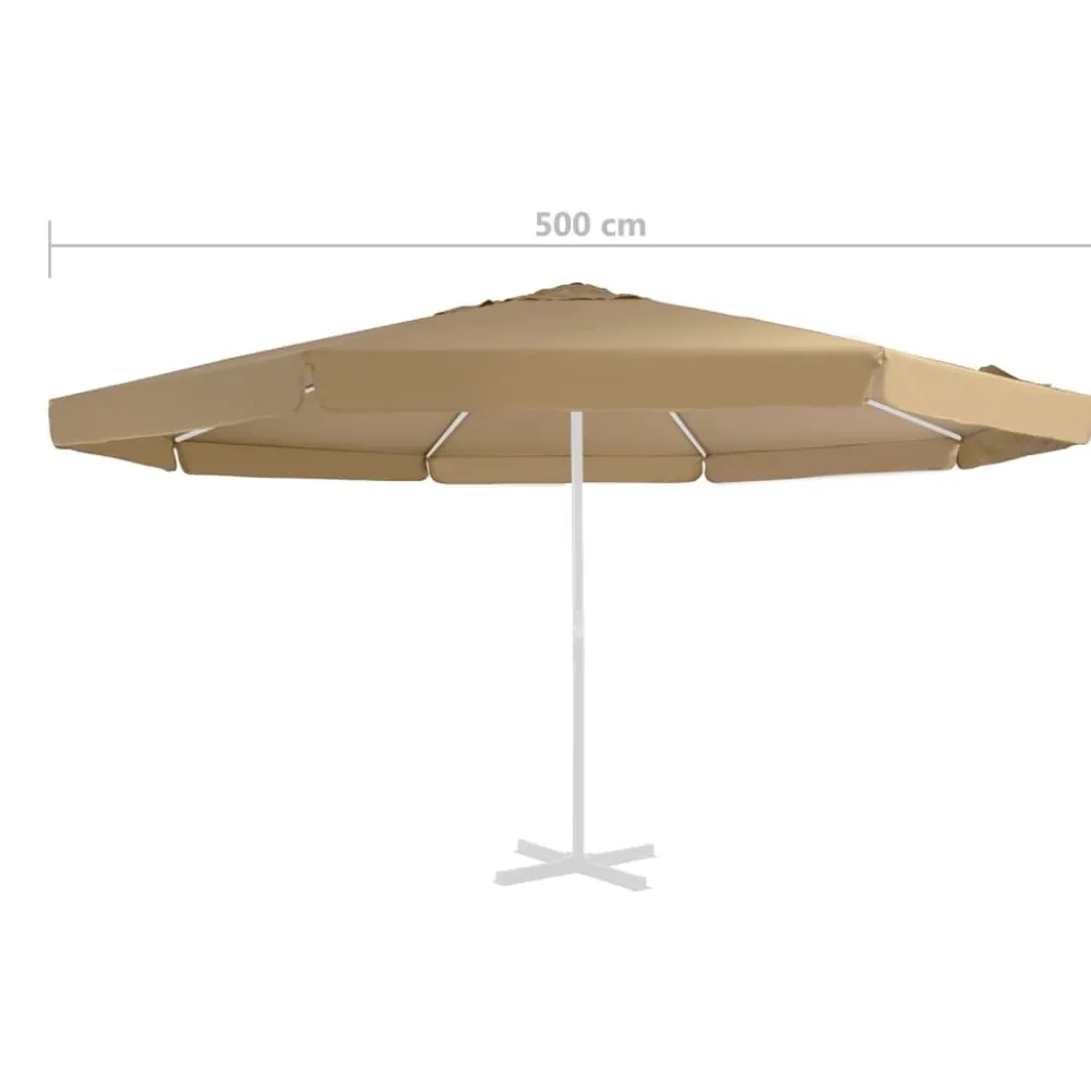 Sale FinePRICE Aurinkovarjon vaihtokangas musta 500 cm (12544)