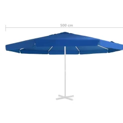 Sale FinePRICE Aurinkovarjon vaihtokangas musta 500 cm (12544)
