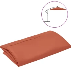 Best FinePRICE Aurinkovarjon vaihtokangas, halkaisija 300/350 cm, eri värejä ja kokoja (09960)