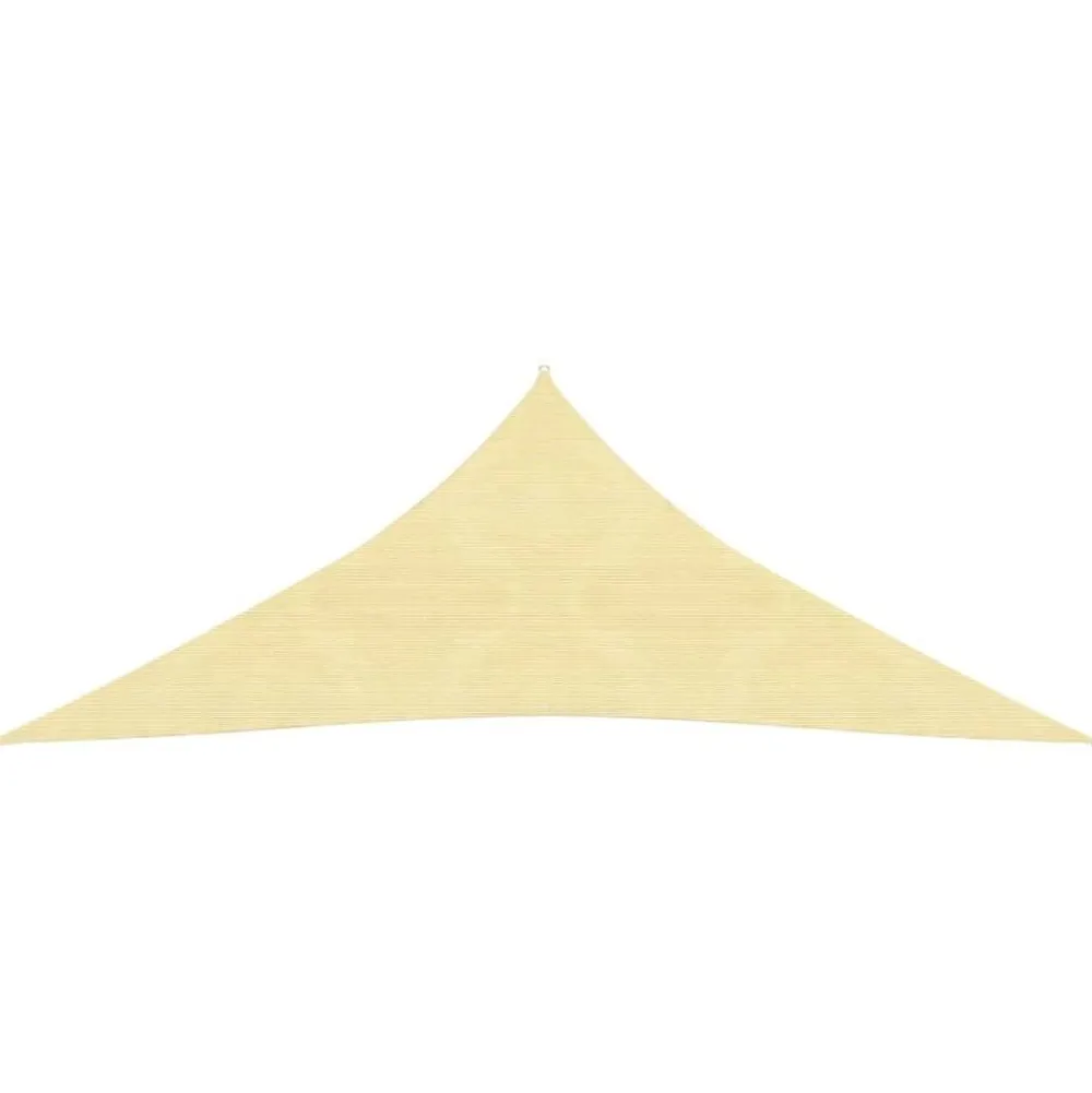 Clearance FinePRICE Aurinkovarjo purje HDPE kolmikulmainen 3.6x3.6x3.6 m beige