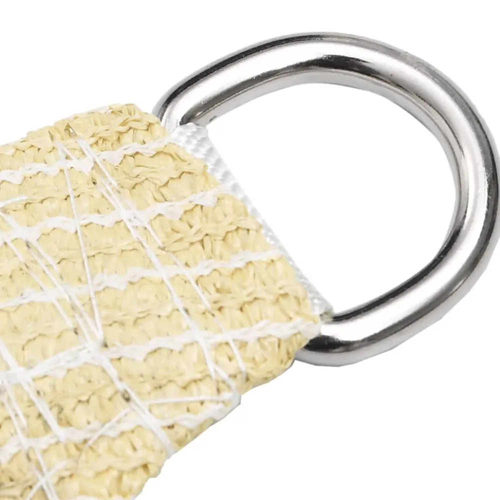 Clearance FinePRICE Aurinkovarjo purje HDPE kolmikulmainen 3.6x3.6x3.6 m beige