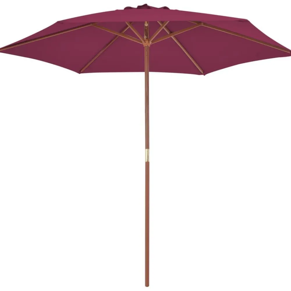 Discount FinePRICE Aurinkovarjo puurunko 270 cm viininpunainen