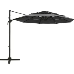 Hot FinePRICE Aurinkovarjo 4-tasoinen, alumiinitangolla, 3x3m, eri värejä