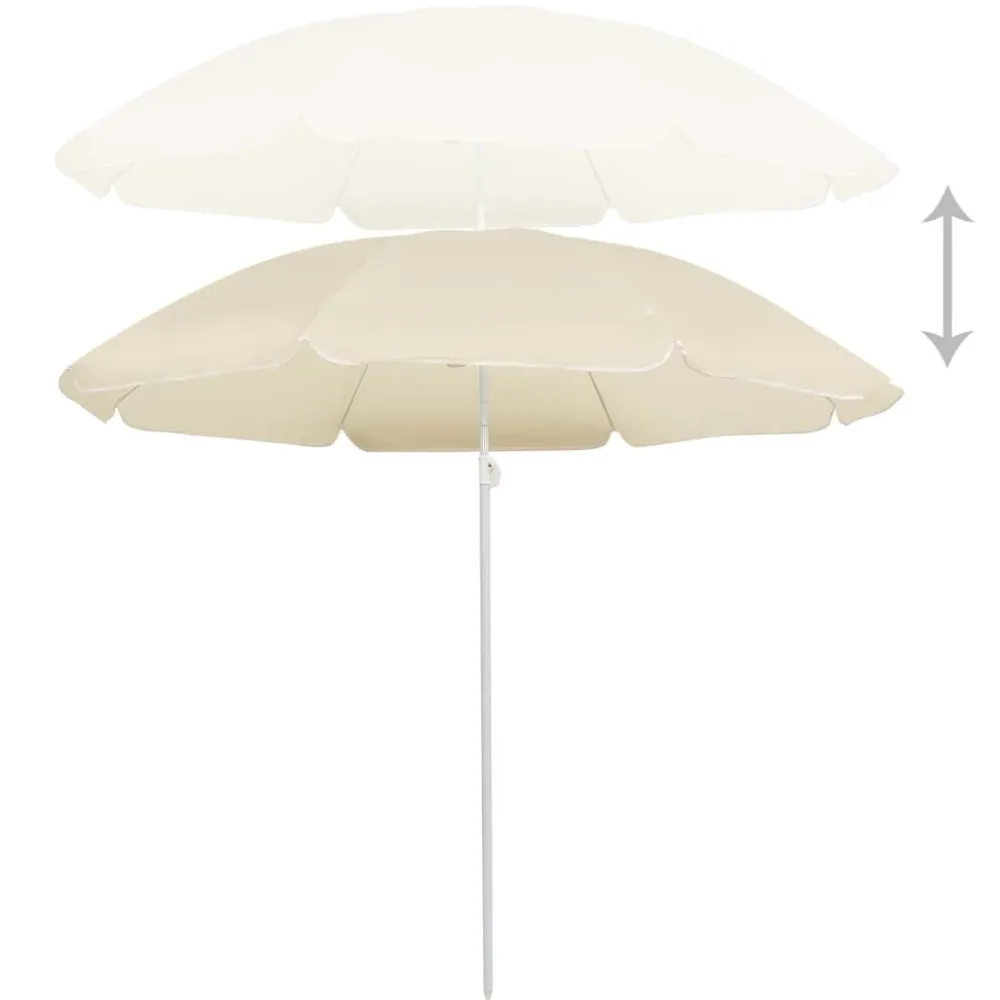 Outlet FinePRICE Aurinkovarjo terästanko 180 cm sininen