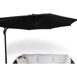 Clearance Comfort Garden Aurinkovarjo Vienna Ø300 cm musta/musta