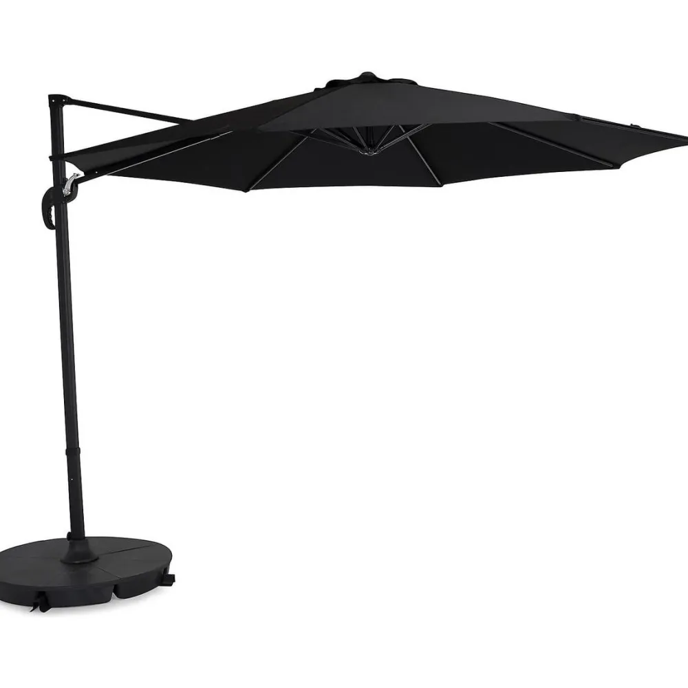 Clearance Comfort Garden Aurinkovarjo Vienna Ø300 cm musta/musta