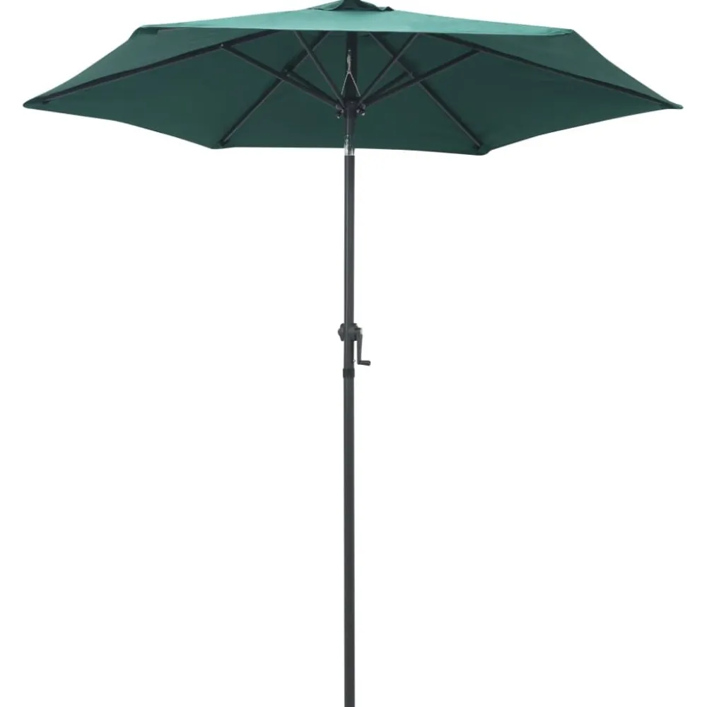 Outlet FinePRICE Aurinkovarjo 200x211 cm alumiini vihreä