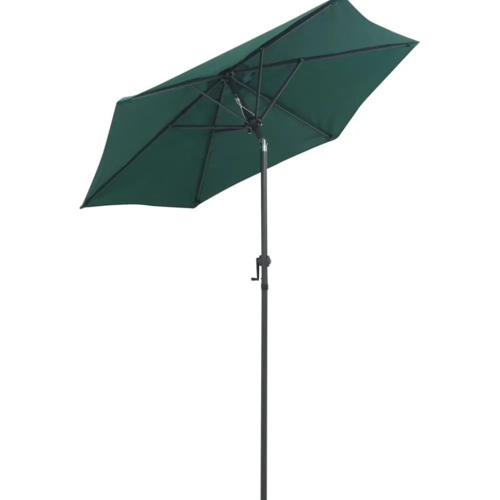 Outlet FinePRICE Aurinkovarjo 200x211 cm alumiini vihreä