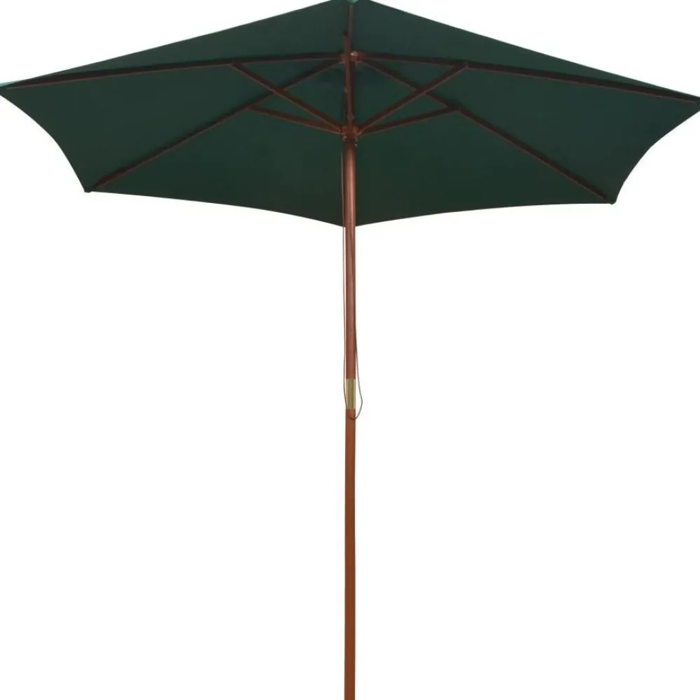 Outlet FinePRICE Aurinkovarjo 270x270 cm puutanko vihreä