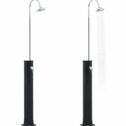 Outlet FinePRICE Aurinkovoimasuihku 214 cm 20l musta